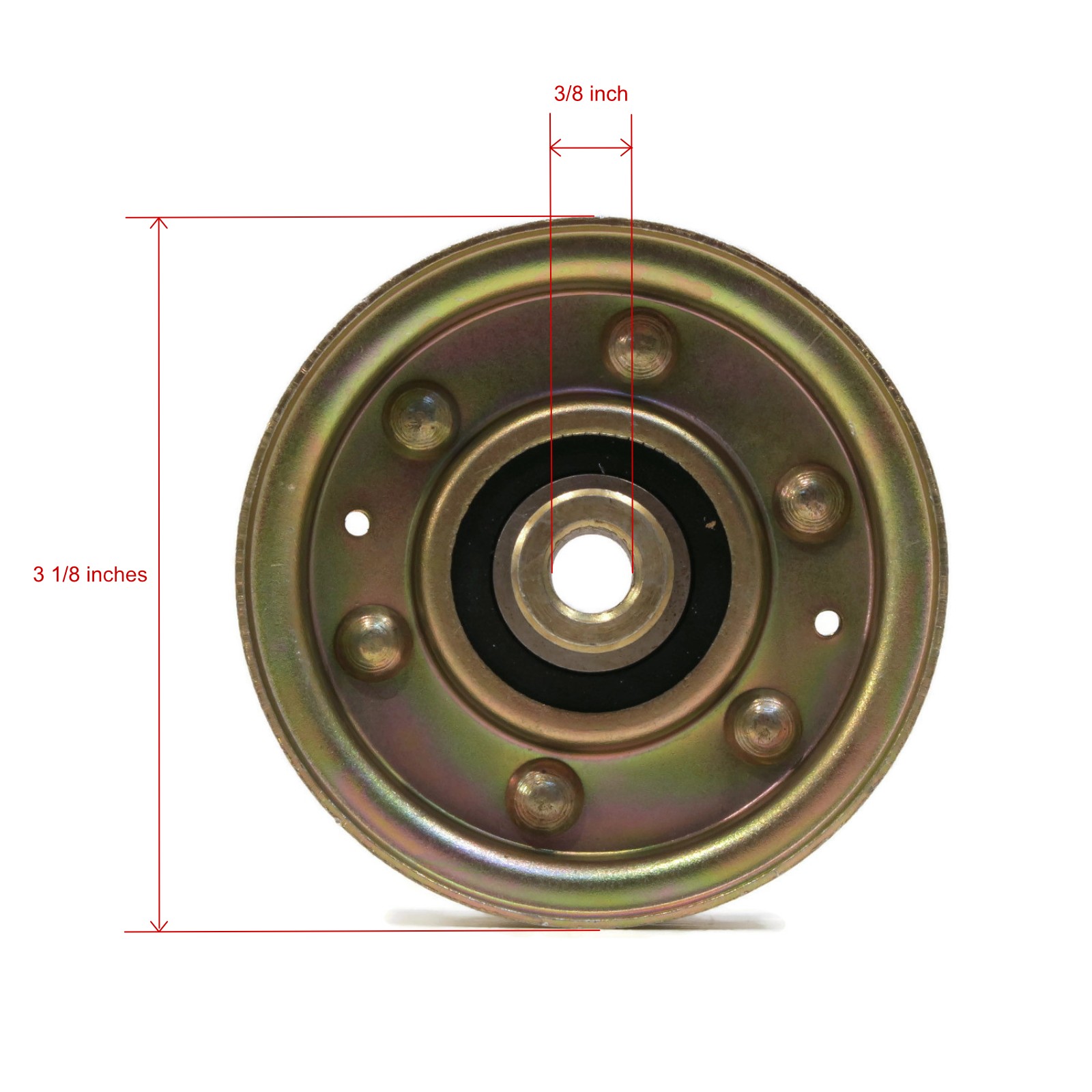 Flat Idler Pulley for 2006 Toro LX420 13AX60RG544, 13AX60RG744 Mower Tractor