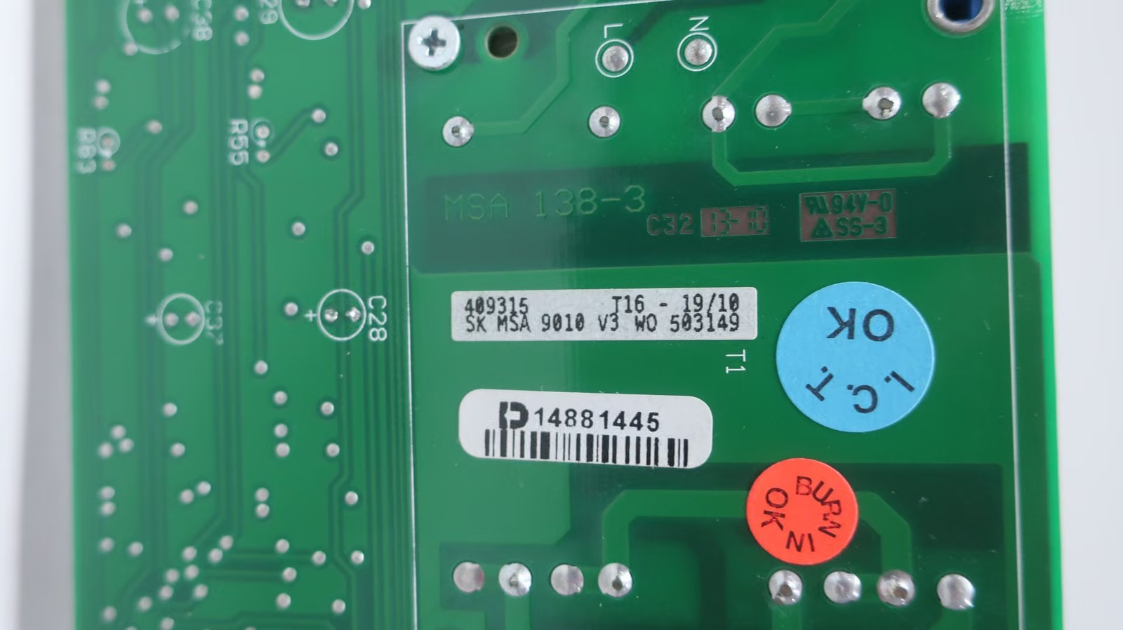 Msa 9010 Gas Warning Controller Module 115v-ac