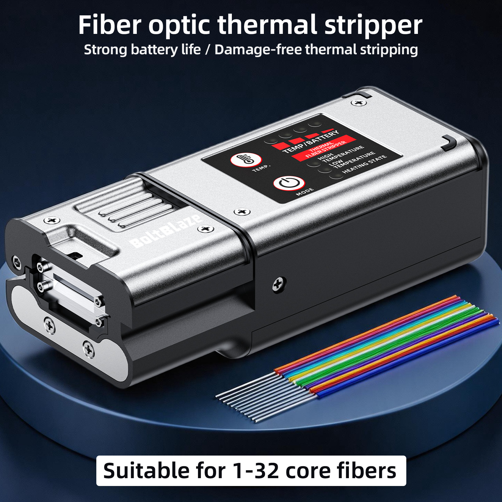 Fiber Optic Thermal Stripper 1-32 Core with Adjustable Heat Control
