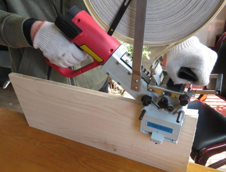 110V Portable Edge Bander Woodworking Curve Straight Edge Bander 2kW