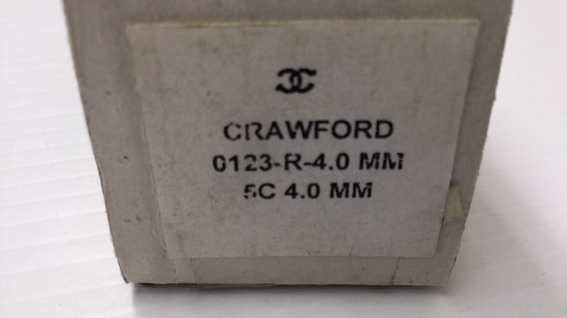 Crawford 0123-R-4.0MM Round Collet 5C 4.0MM 3.28″ OAL