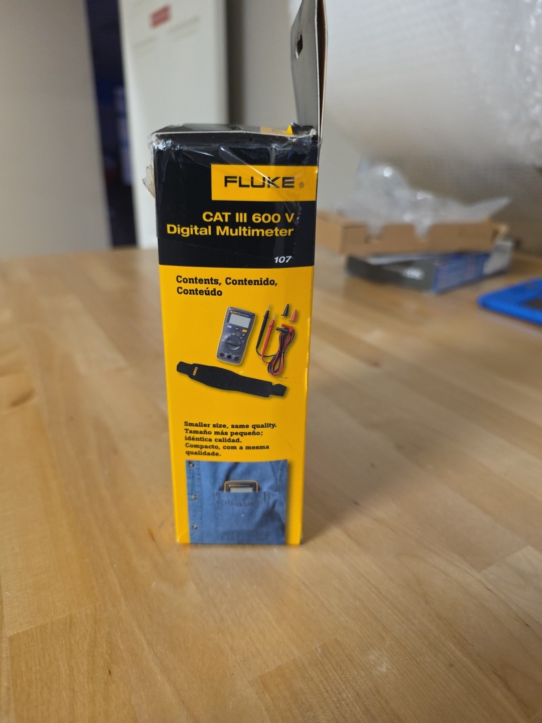 Fluke 107 ESP AC DC Current Handheld Digital Multimeter – Gray C9