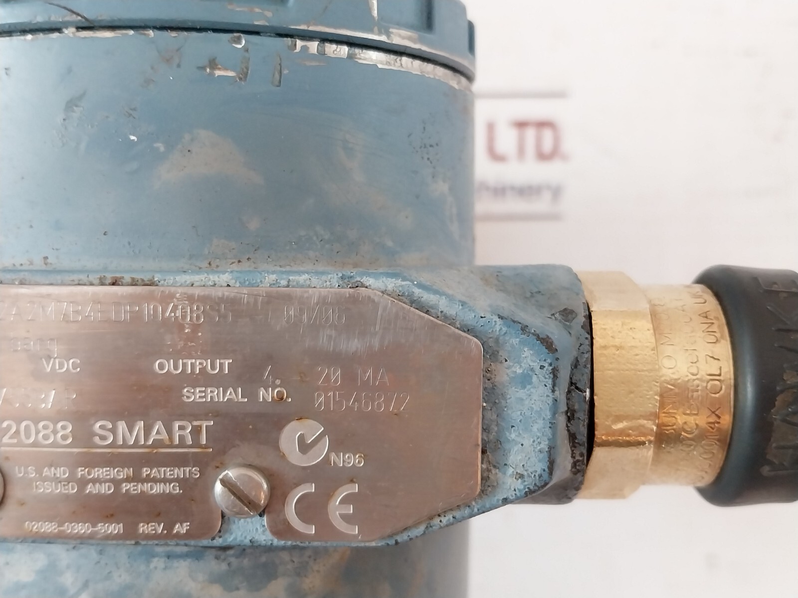 Rosemount 2088 Smart Pressure Transmitter 800Psi/55Bar 03031-0332-0003
