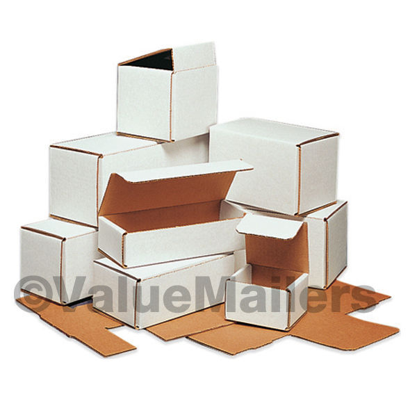 50 – 10 x 8 x 4 White Corrugated Shipping Mailer Packing Box Boxes M1084