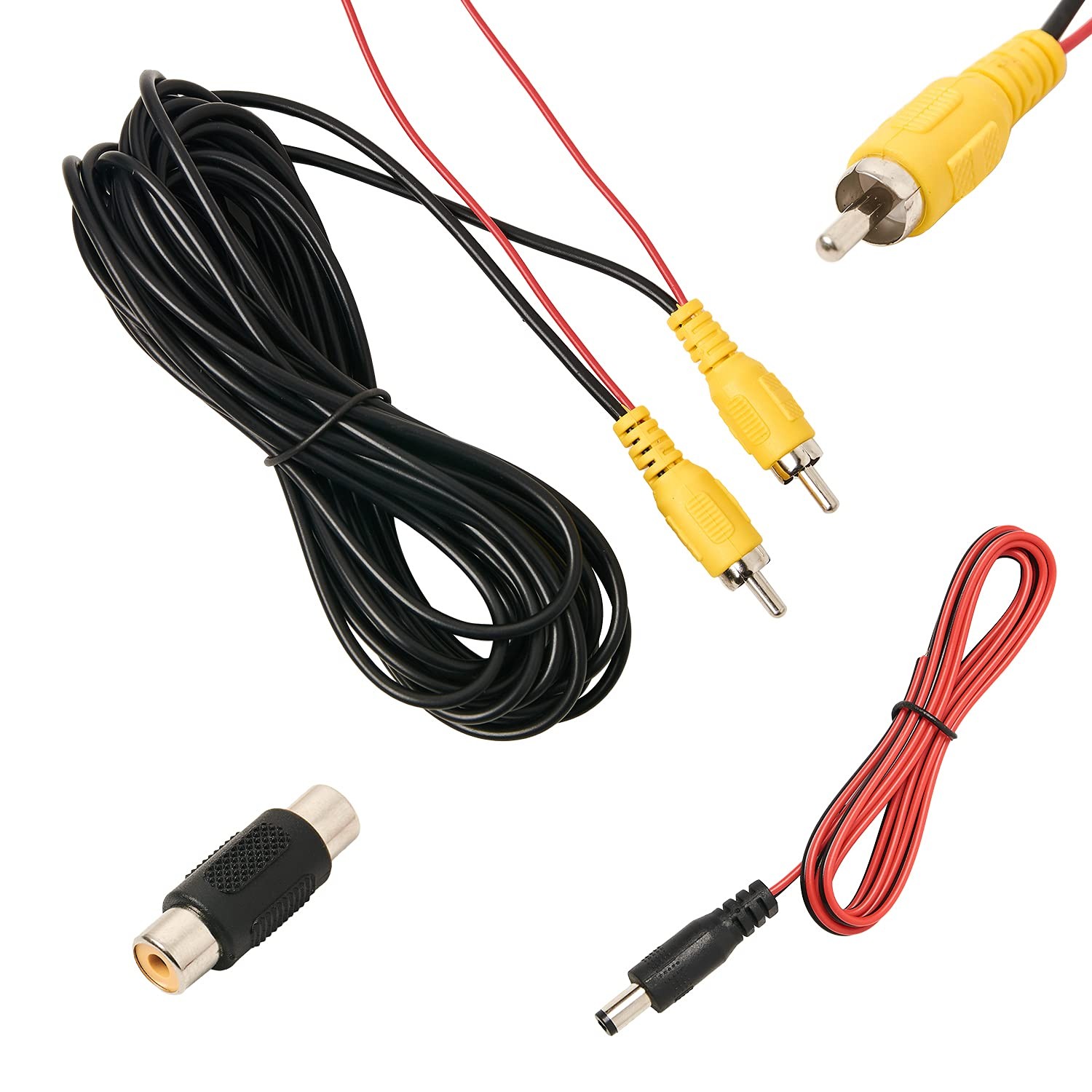 QDiShi Backup Camera RCA Video Cable, Car Reverse Rear View Camera Video Cable w