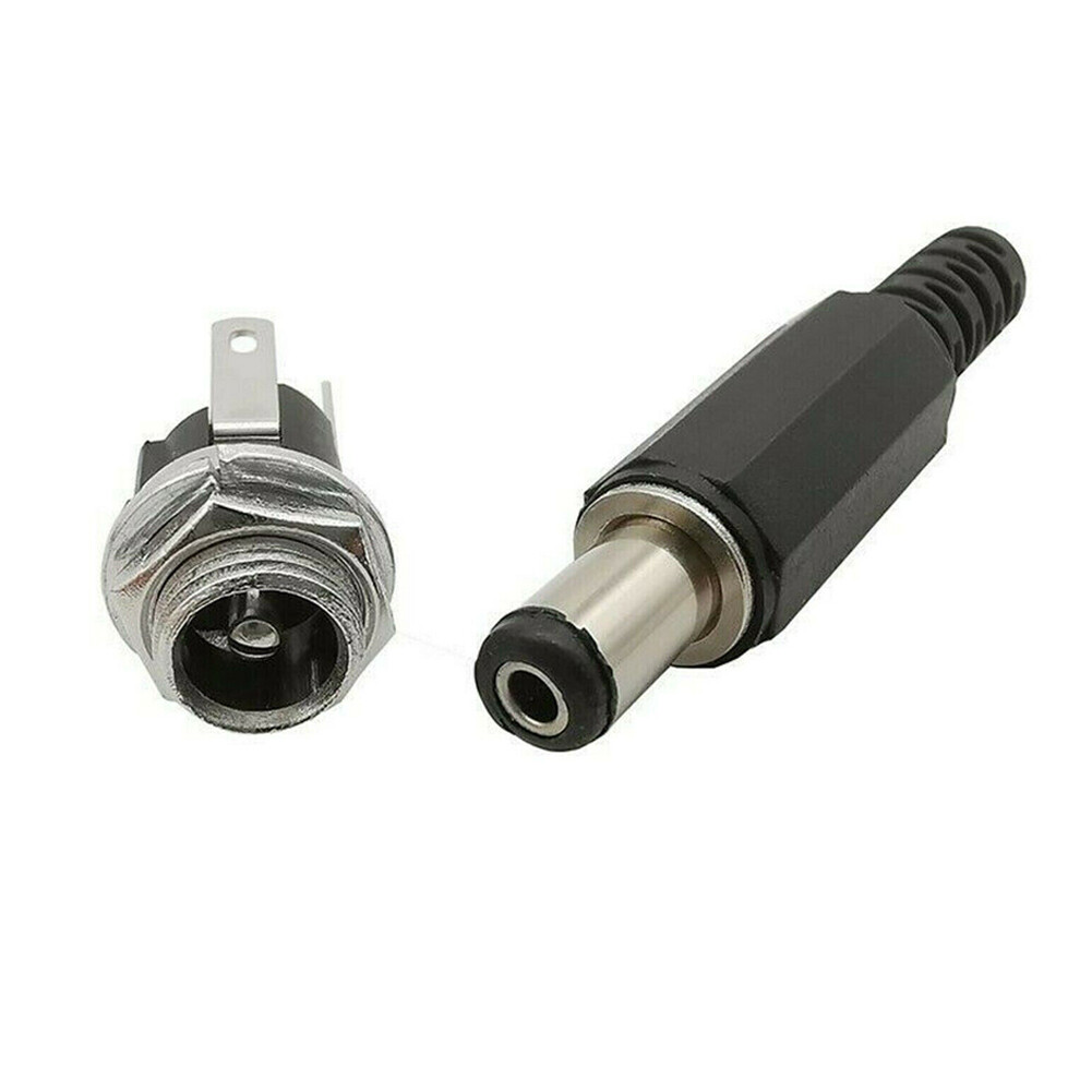 20 PC MALE BARREL JACK PLUG FEMALE SOCKET PANEL MOUNT DC 12V POWER CONNECTORS