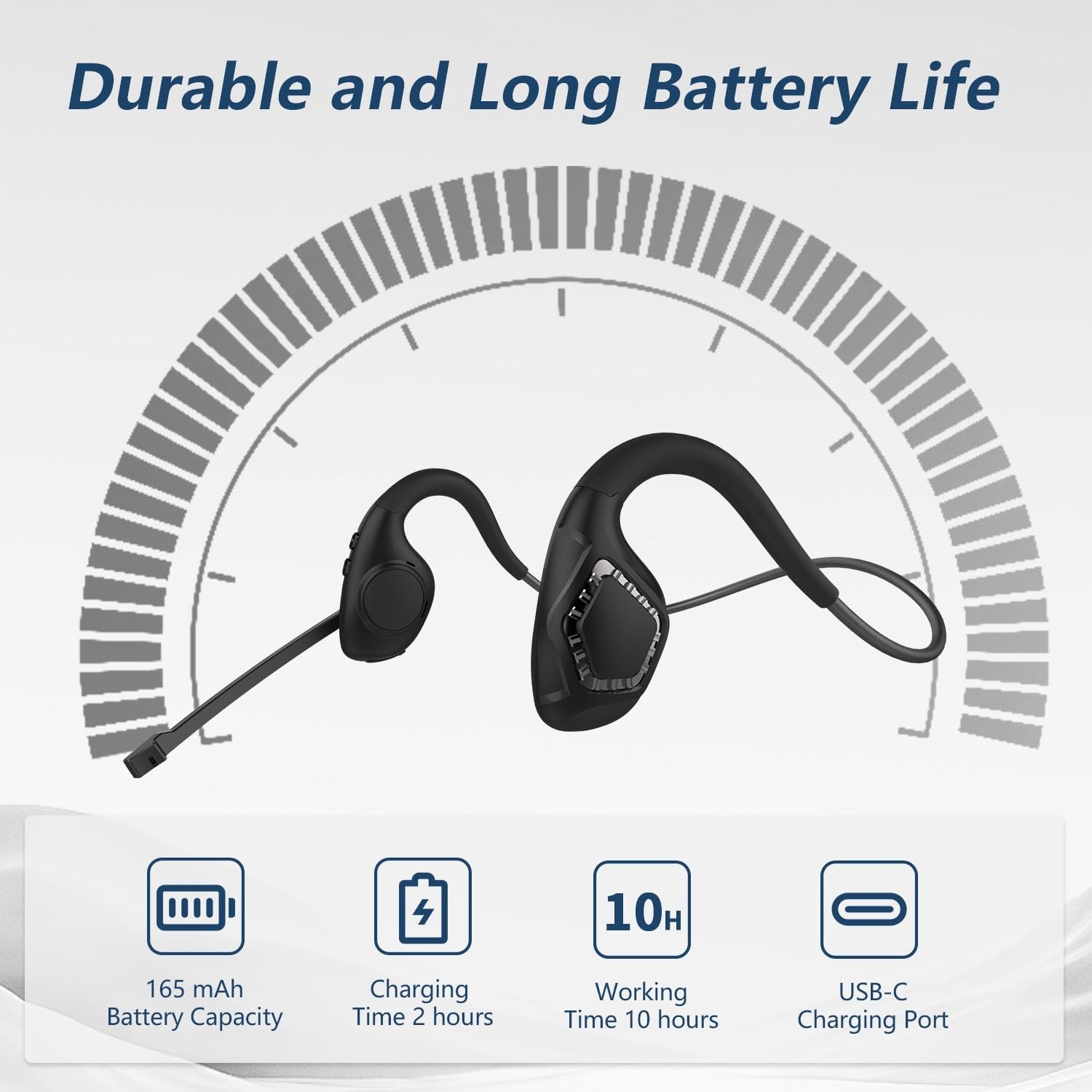 BANIGIPA Open Ear Headphones, Air Conduction Bluetooth Headset, Wireless Earp…