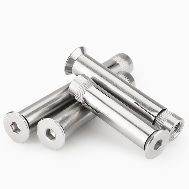 Stainless Steel Countersunk Hex Socket Sleeve Expansion Wall Anchor Screw