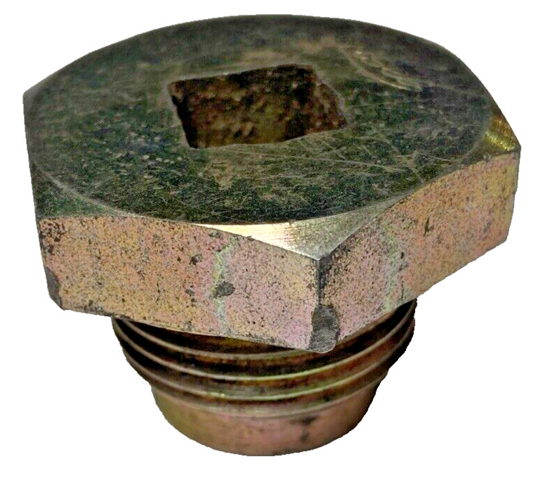 Magnetic Zinc Coated Drain Plug (Size -14 Dash 14) 1/2″ Drive 1.5″ Wrench Size