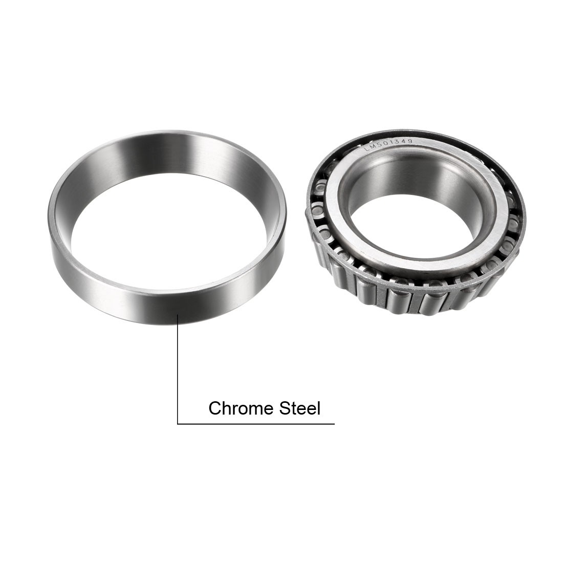 2pcs LM501349/LM501310 Tapered Roller Bearing Cone and Cup 1.63″ Bore 2.89″