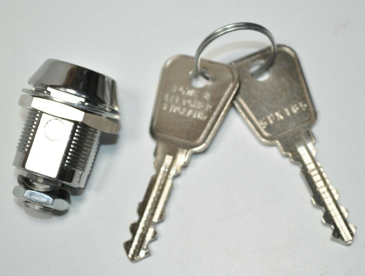 NEW Lowe & Fletcher Cam Lock Housing w/ 2 Keys 16/19mm Body 20mm Housing Length