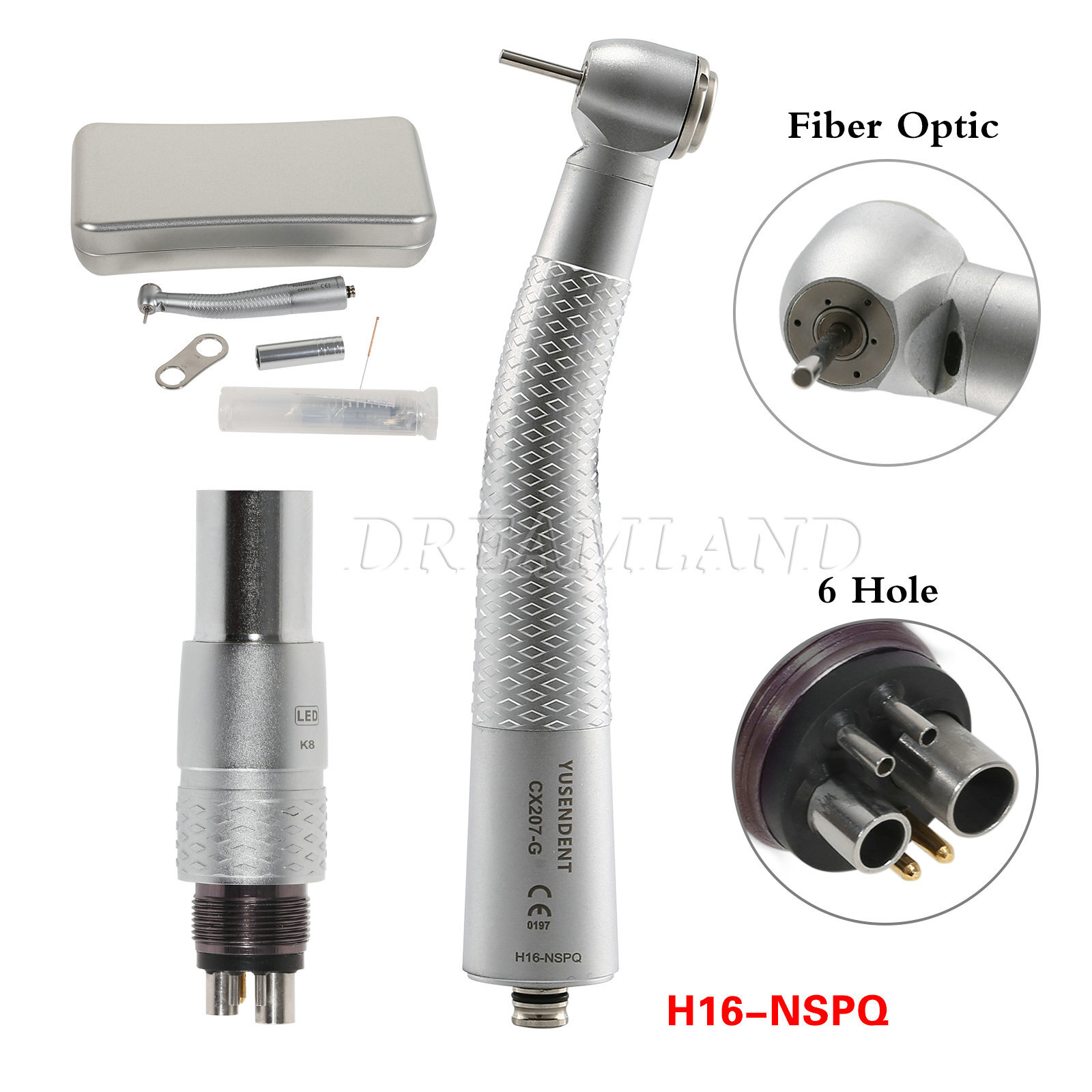 COXO YUSENDENT CX207-G Dental Fiber Optic LED high speed Handpiece Fit NSK XX