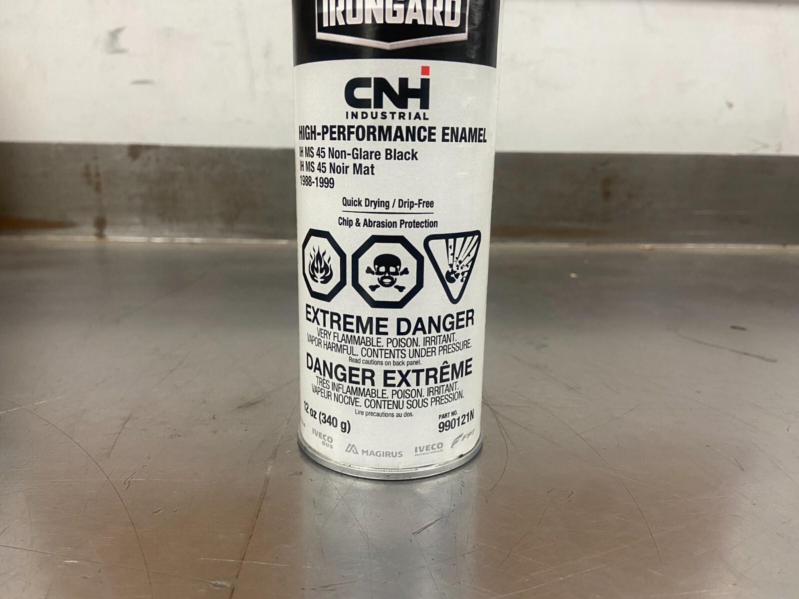 New OEM New Holland MS45 Non-Glare Black Spray Paint 990121N