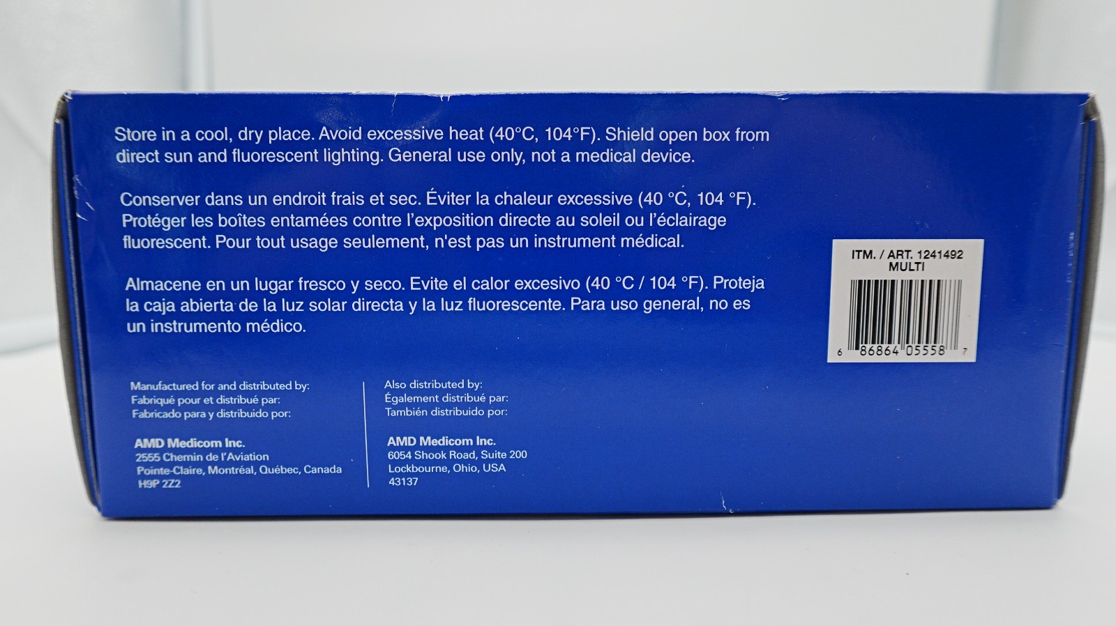 Medicom Vulcan Nitrile Disposable Gloves 150-pcs Large Durable Latex-Free Blue