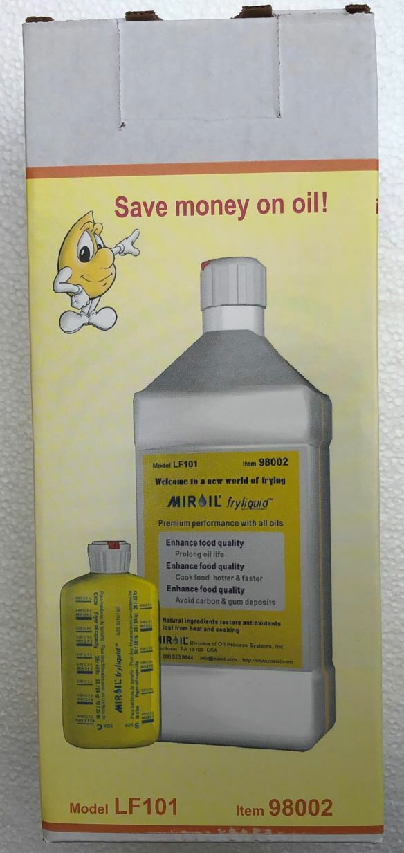 Miroil FryLiquid, BULK SAVER, LF1201 Pack of 12 x 1 Liter, Fry Oil Extender