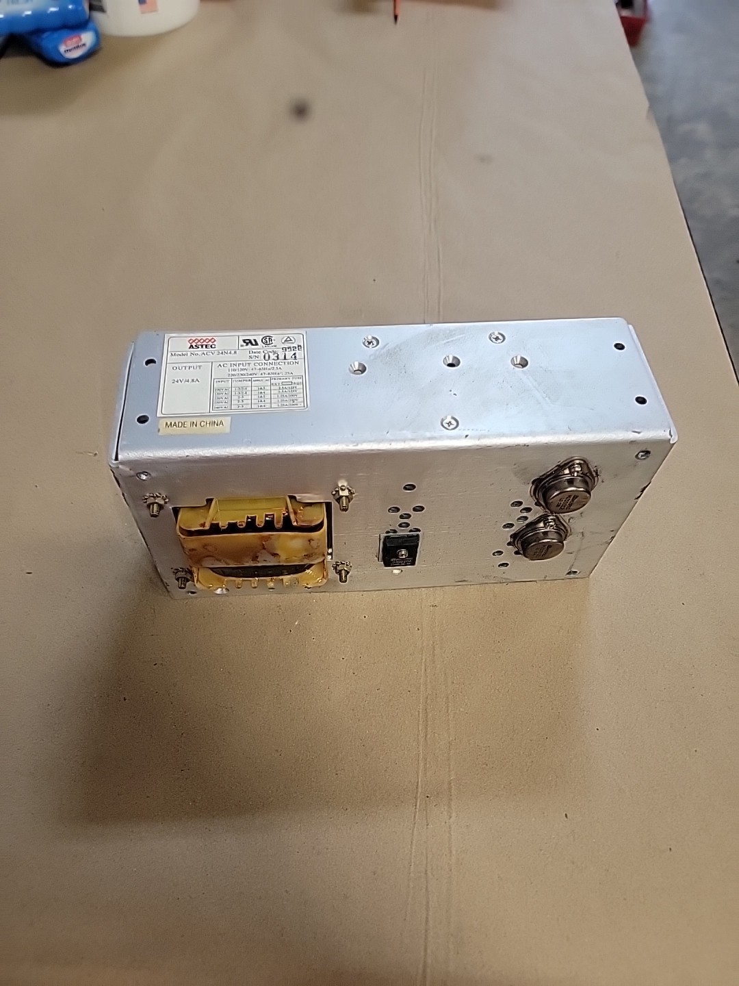 Astec Power Supply ACV 24N4.8 ACV24N48 120/240 VAC 24 VDC 2.5 A Amp Used