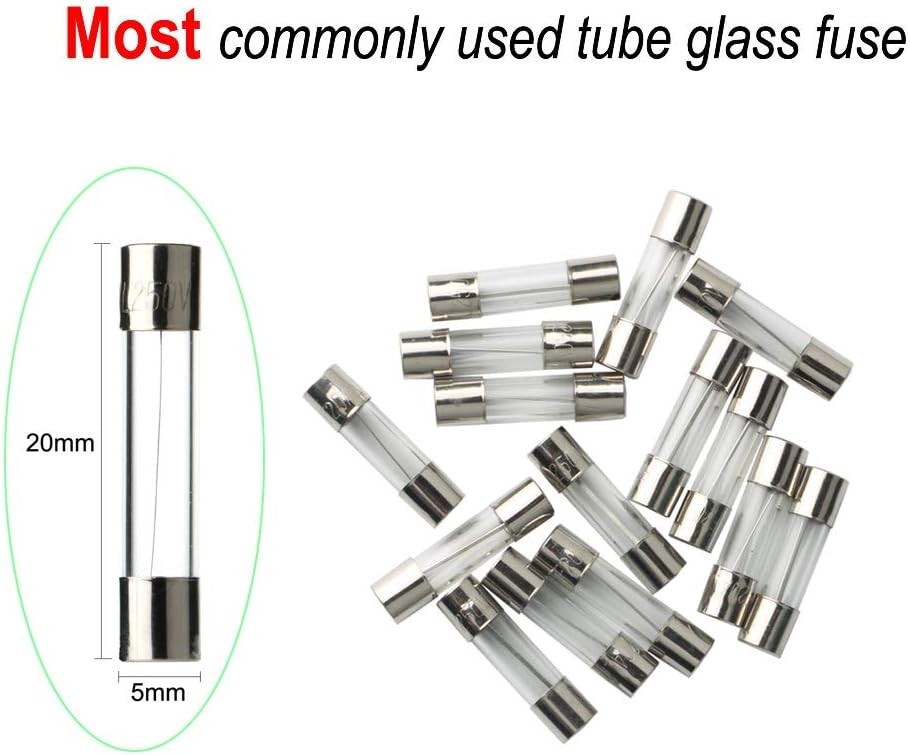 Fast blow glass fuse assortment kit with holders and seats