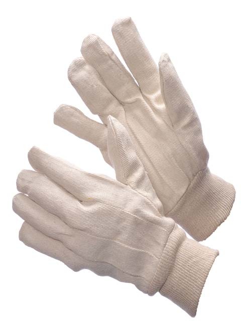 300 Pair Cotton Canvas Work Gloves Men Size Indoor Outdoor Field Hand Protection