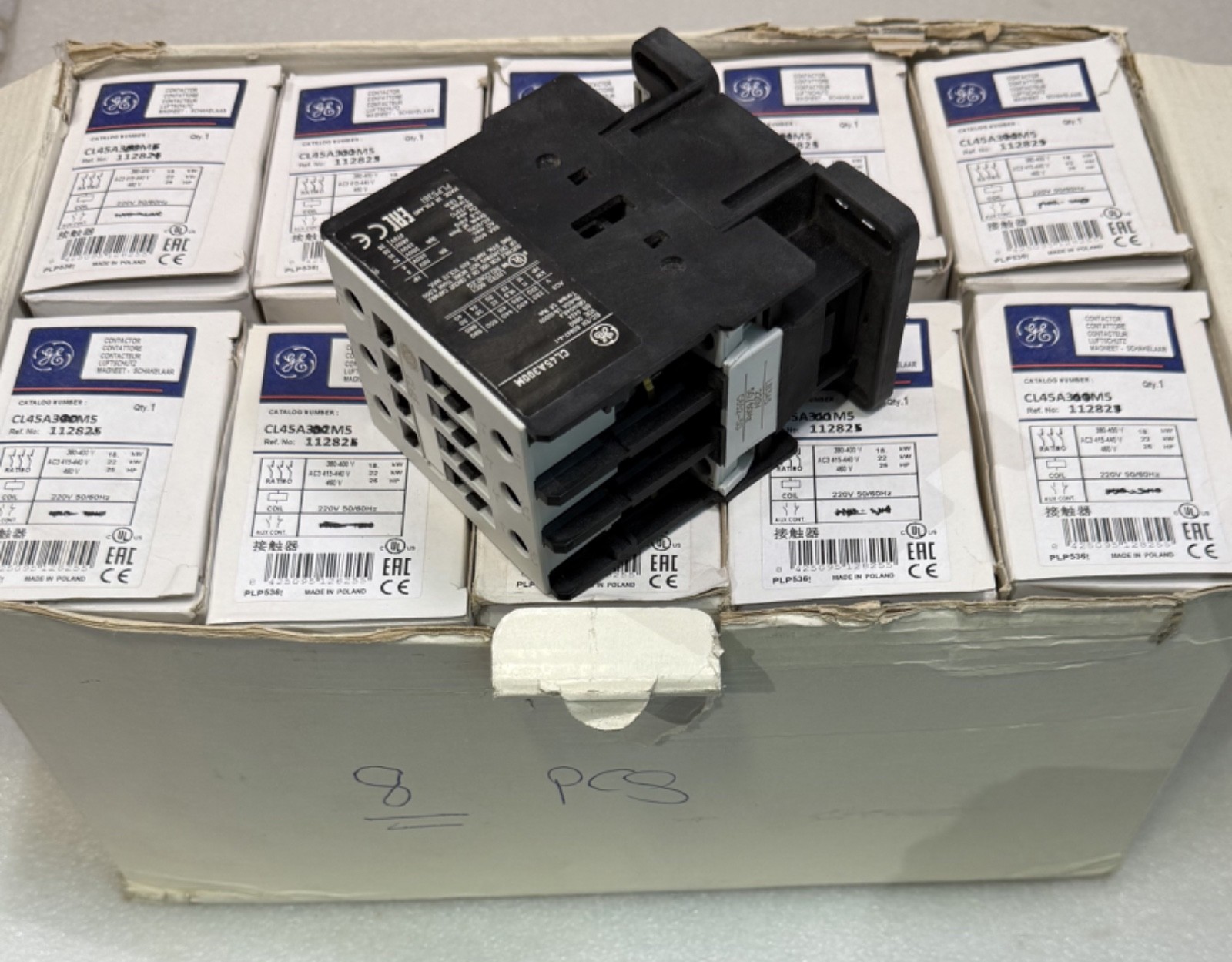 General Electric CL45A311M 5 ( CL45A300M ) Contactor +BCLF01+BCLF10 Coil 220v