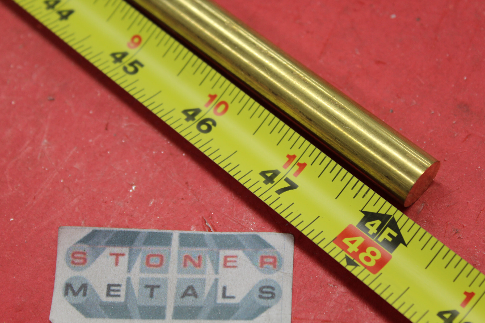 1/2″ C360 BRASS SOLID ROUND ROD 48″ long New Lathe Bar Stock H02 .500″ 1/2 Hard