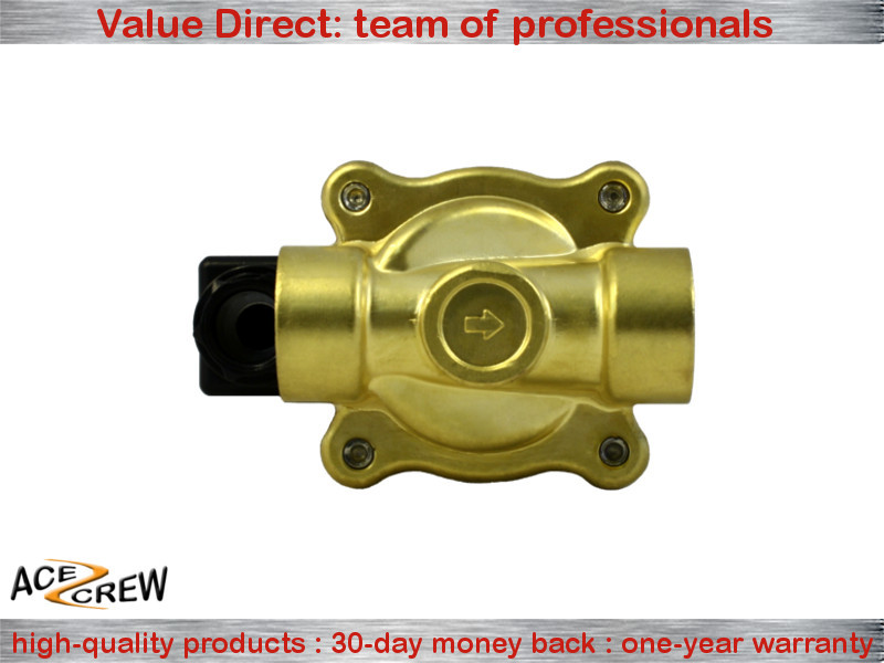 VITON 1/2 in 110V-120V AC Brass Solenoid Valve NPT Gas Water Air Normally Closed