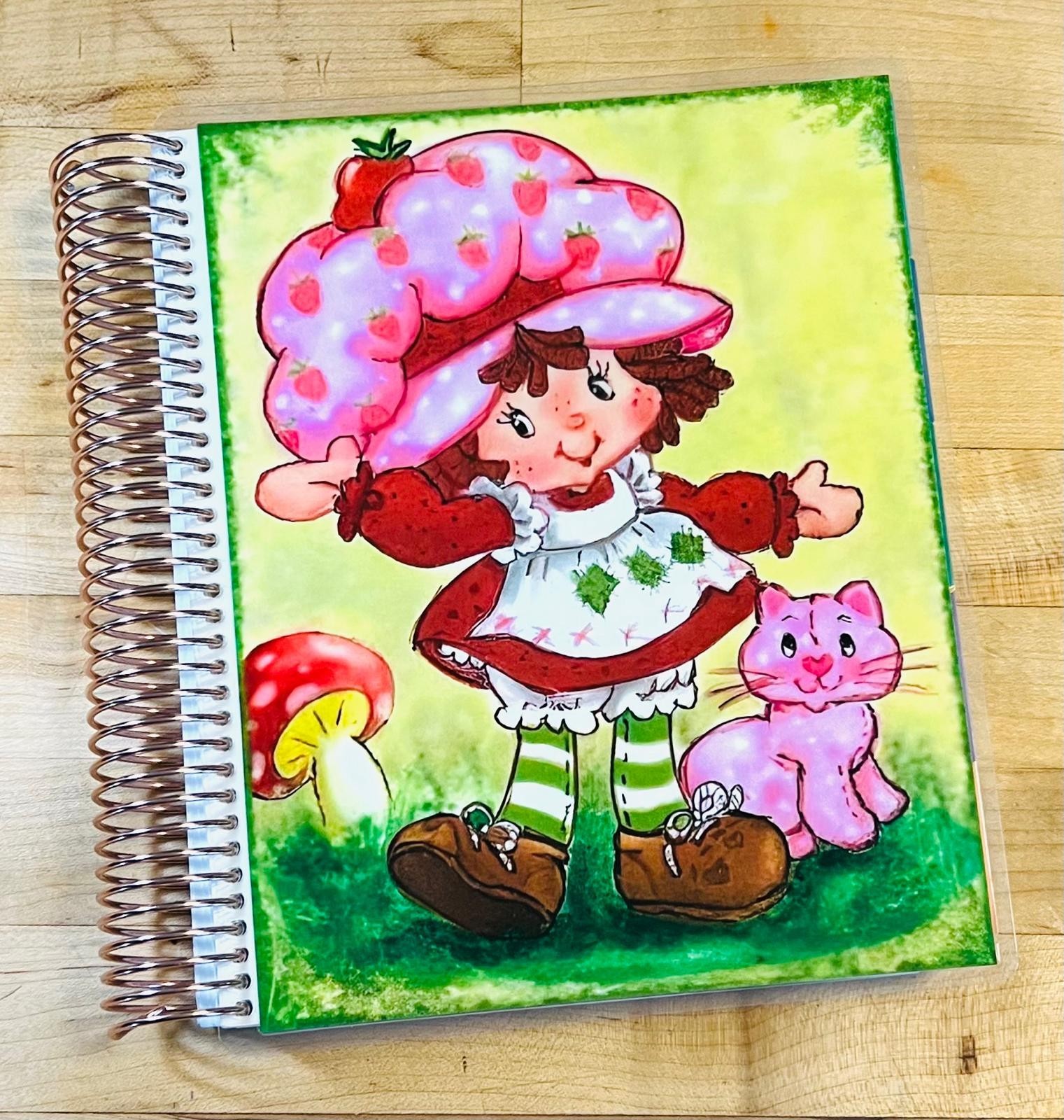 Strawberry Shortcake Retro Vintage Cover Set 4 use w/ Erin Condren Life Planner~