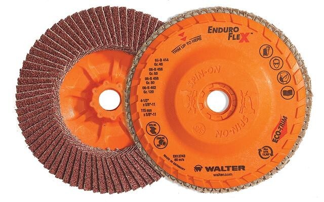Walter 06B454 ENDURO-FLEX Flap Disc 40 Grit Finishing Disc Pack of 10 FREE GIFT!