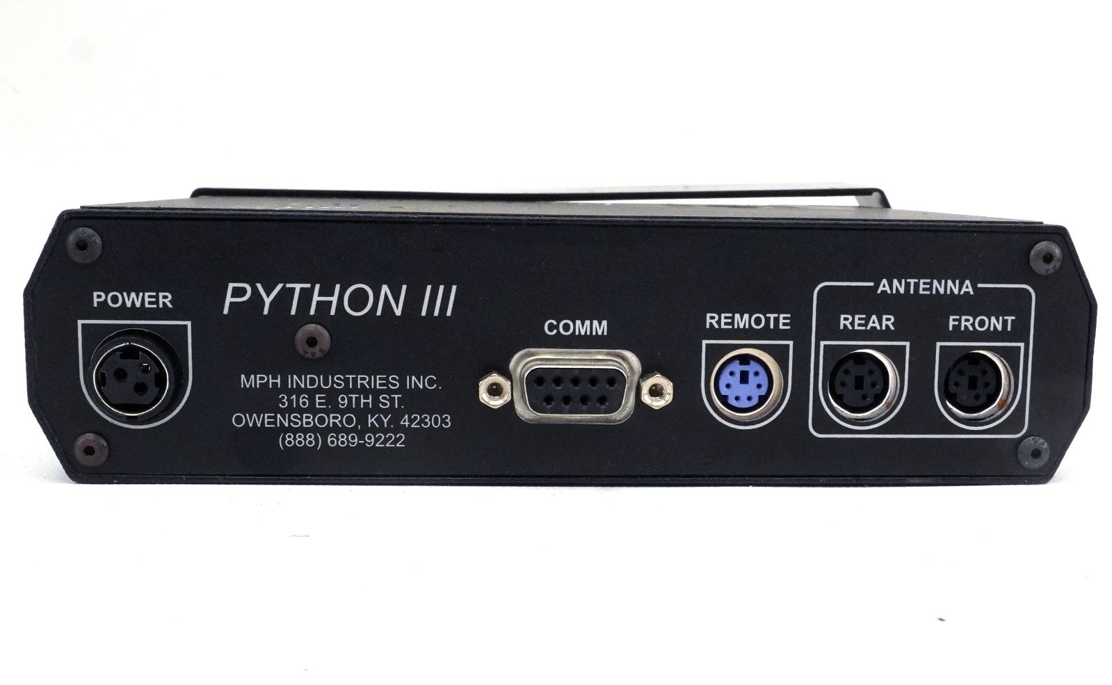 MPH Python III 3 Ka FS Band Police Radar w/Dual Antennas/Remote/Cables 991242 C