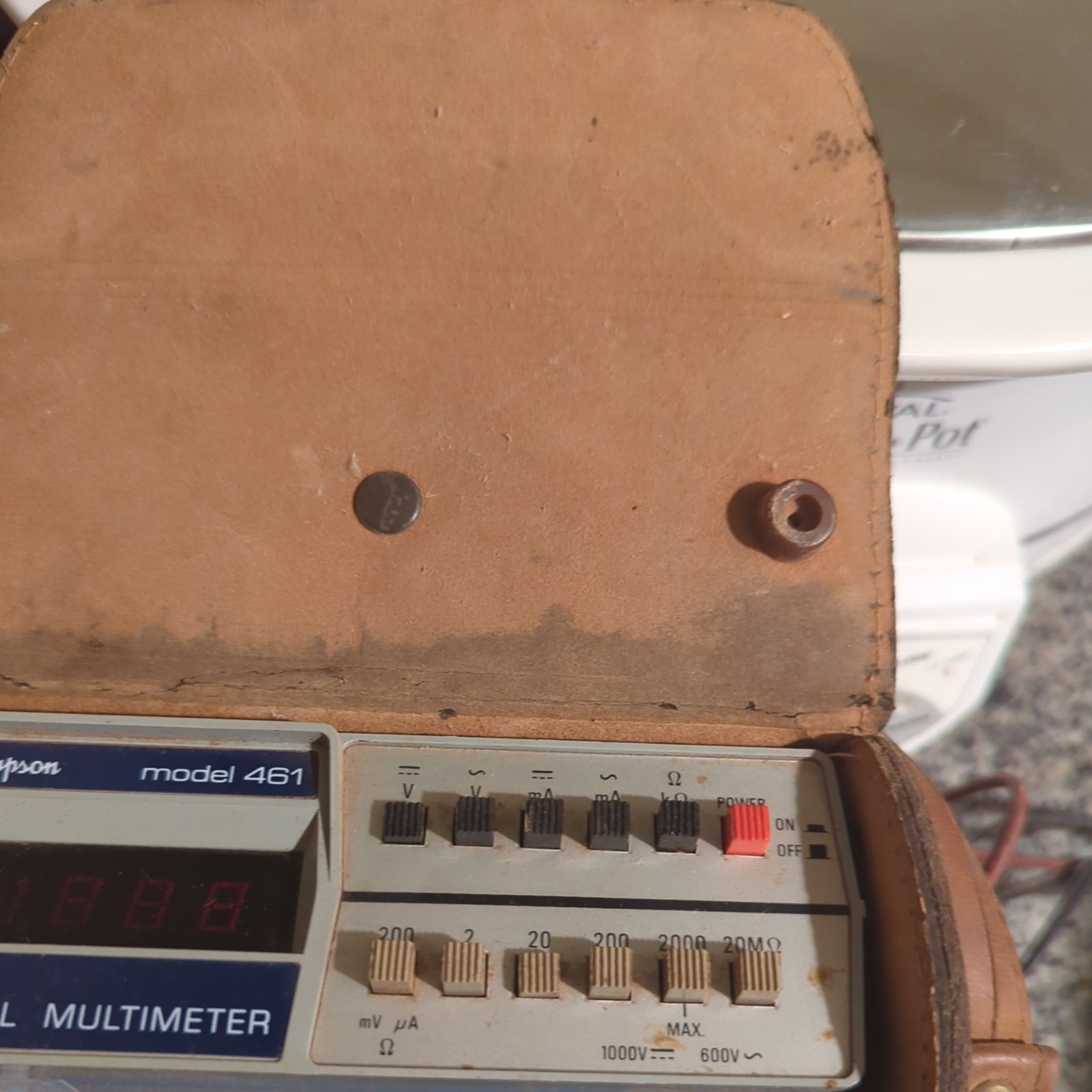 Simpson Digital Multimeter Model 461 Leather Case & manuel
