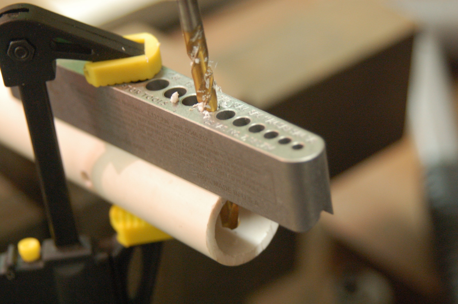 Drill Block – 17 holes – comparable to a portable drill press – drill anywhere!