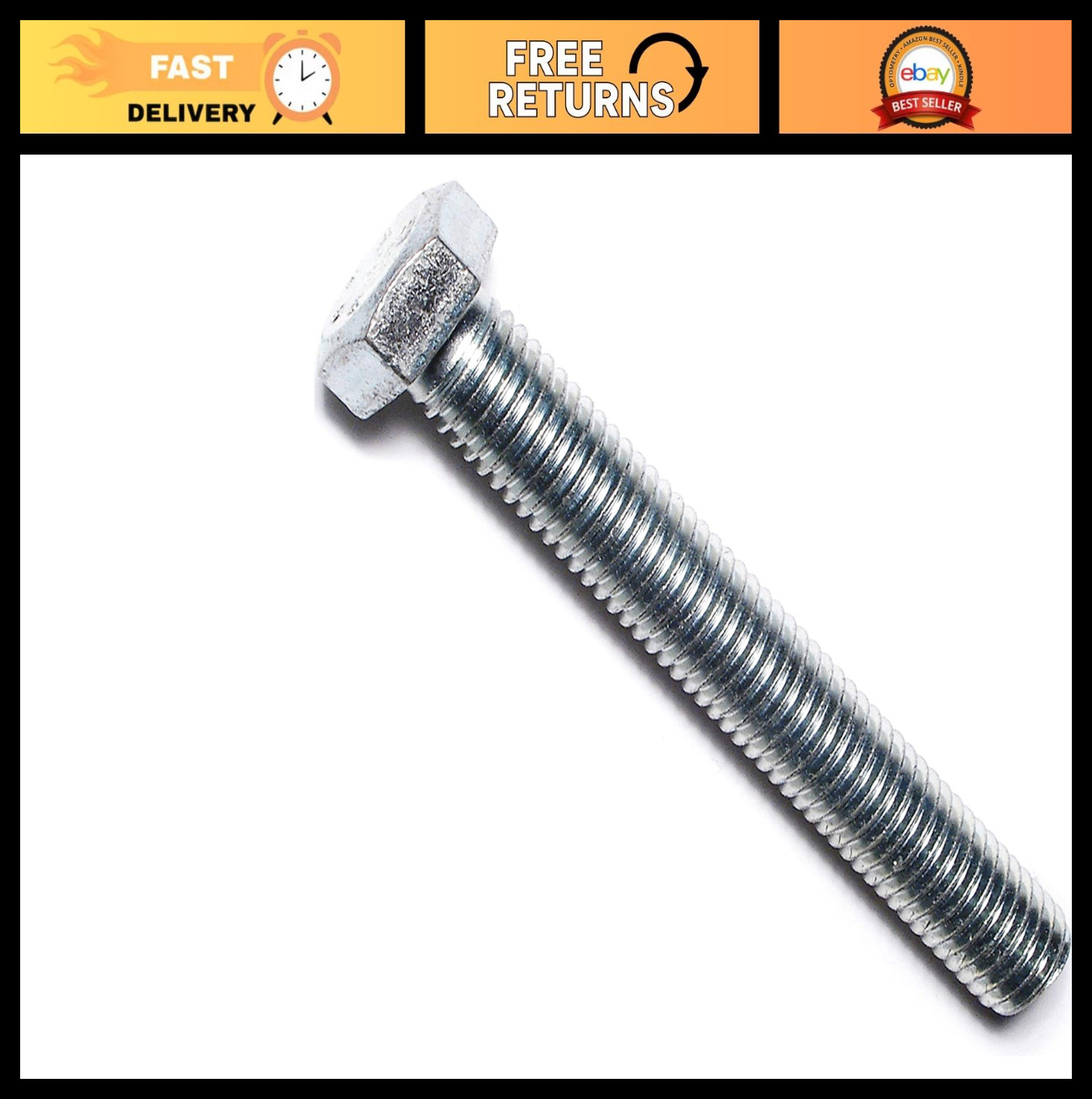 Durable Corrosion-Resistant Hex Bolts 5/8″-11 x 4-1/2″ for DIY & Construction –