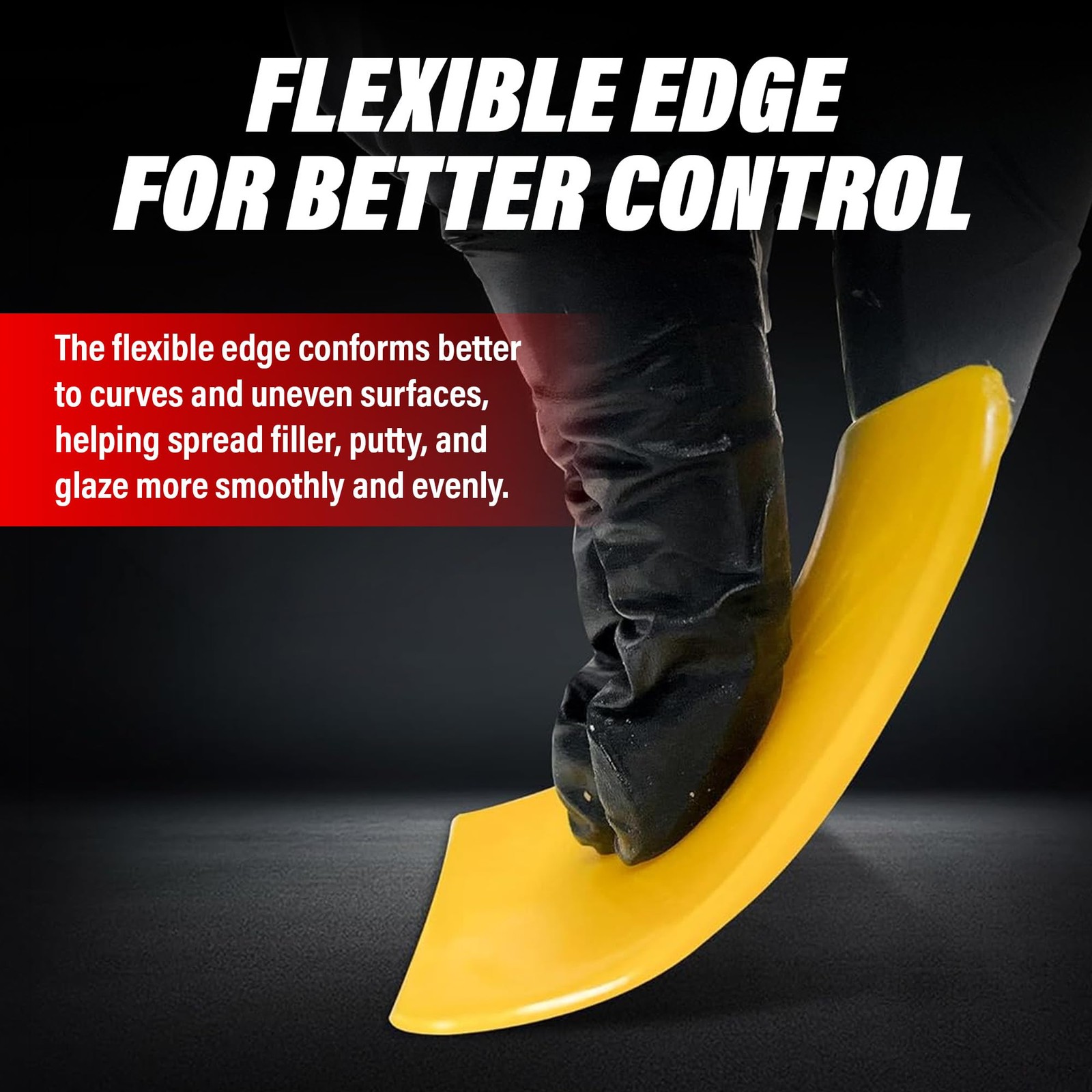 LAUCO Auto Body Filler Yellow Spreaders Pack of 50 Reusable Plastic Spreader 50″