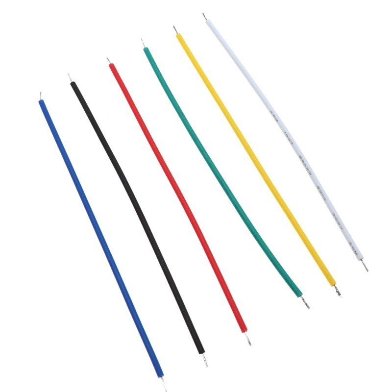 120PCS 24AWG Tin-Plated Breadboard Jumper Wire Kit 8cm PCB Solder Cable 1007-24A