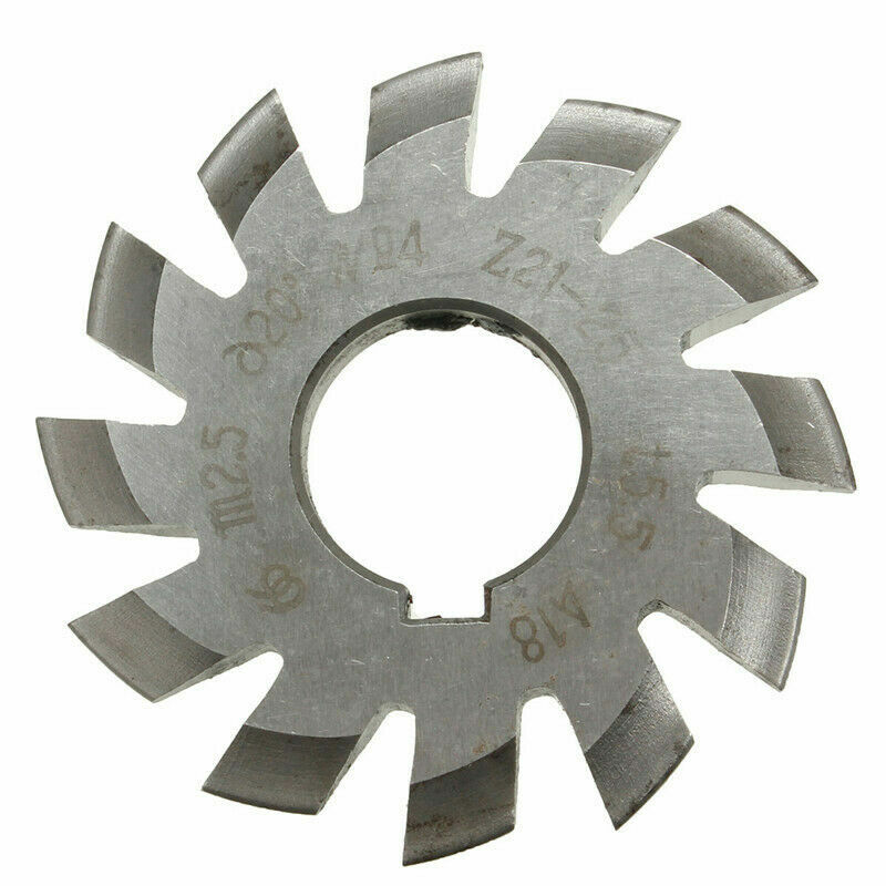 8Pcs/Set HSS M2.5 Bore 22mm PA 20°Degree #1#2#3#4#5#6#7#8 Involute Gear Cutter