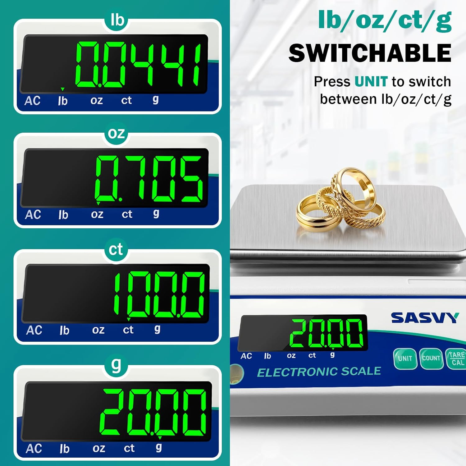 Lab Scale 5000G X 0.01G Scientific Scale G/Oz/Ct/Lb High Precision Digital Elect