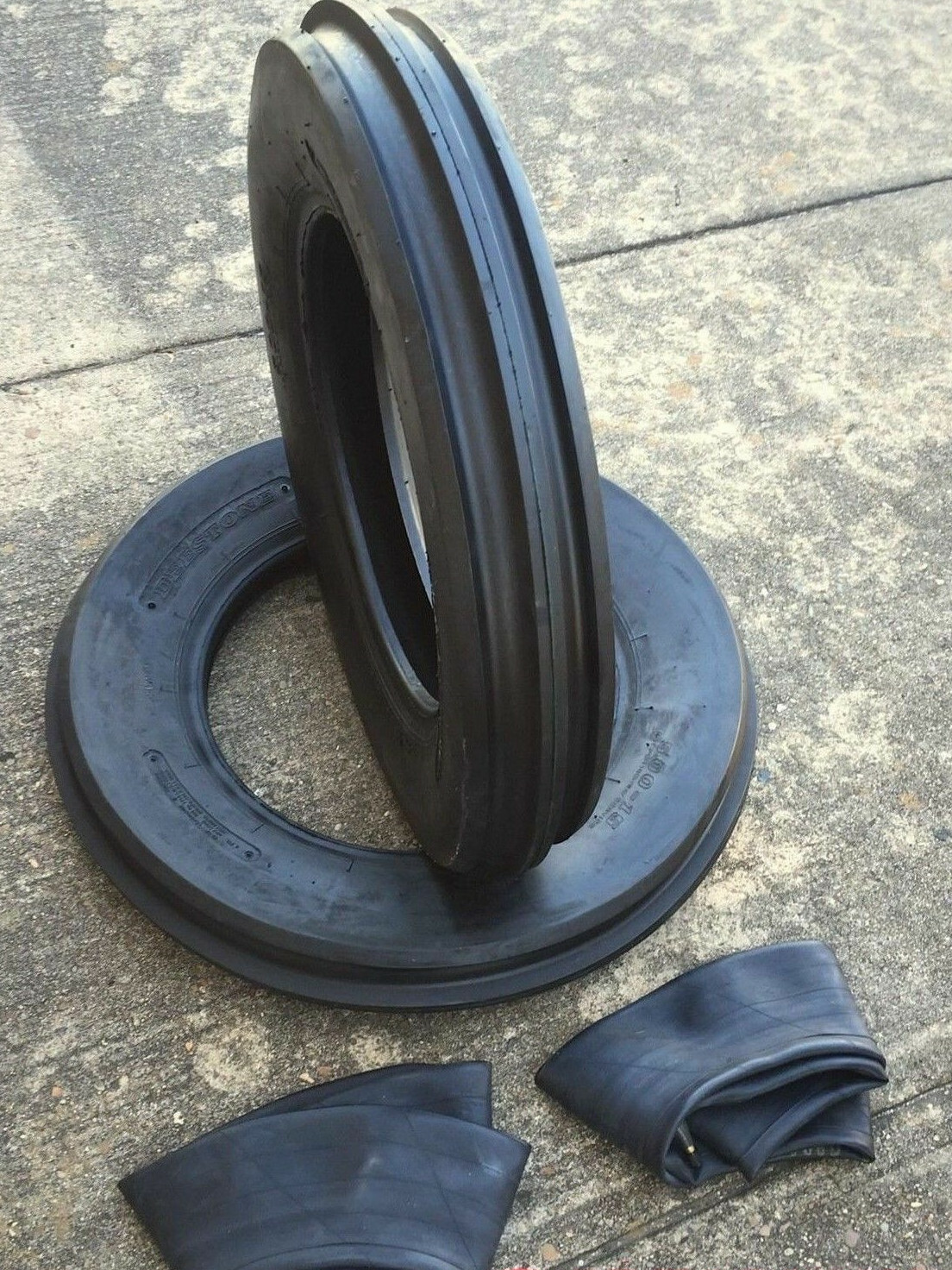 TWO 400×8 4.00-8 Front 3 Rib Garden CUB CADET Easy Steer Tractor Tires w/Tubes