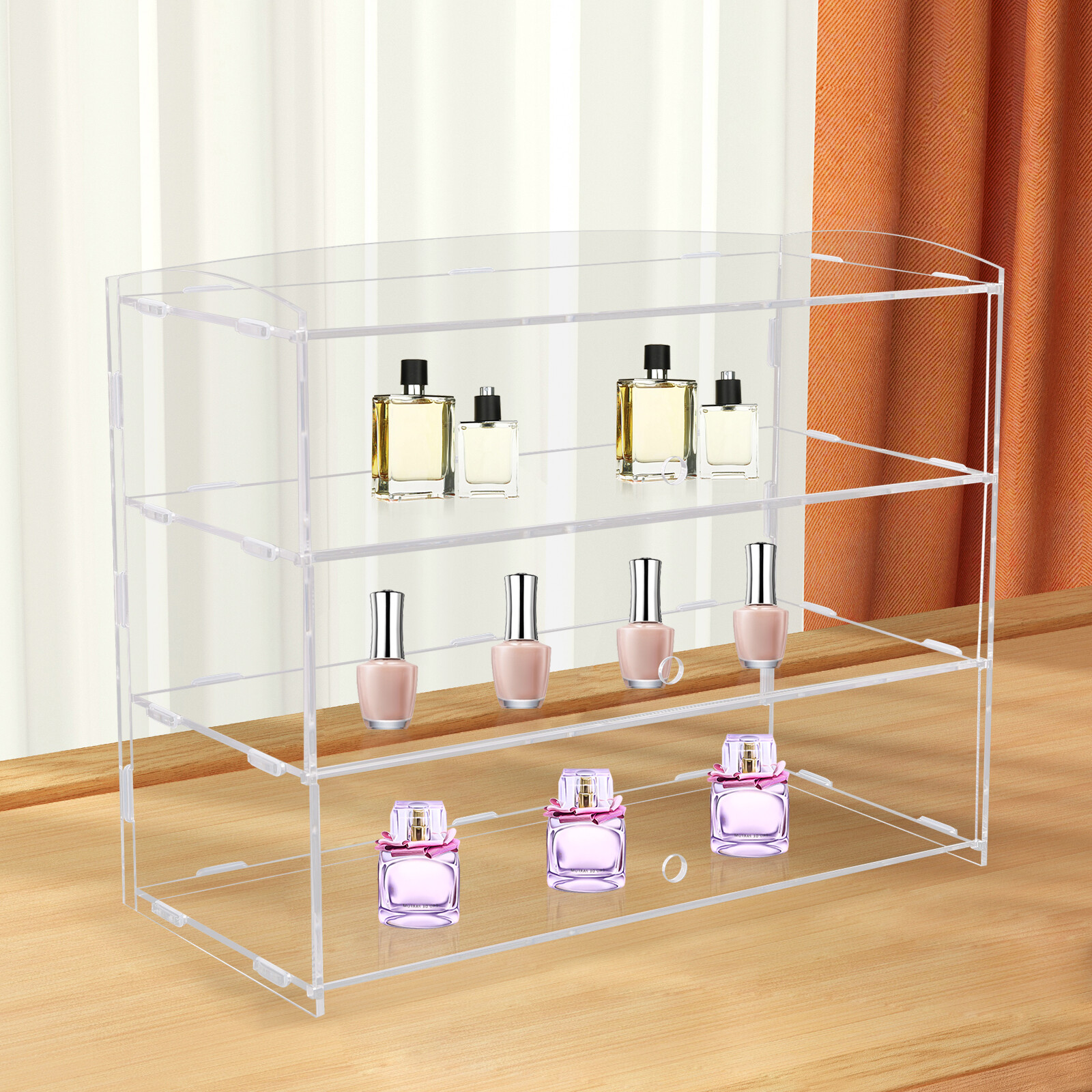 3-Tier Clear Acrylic Display Case 18.7 × 8.5 × 14.8 in For Funko Pop