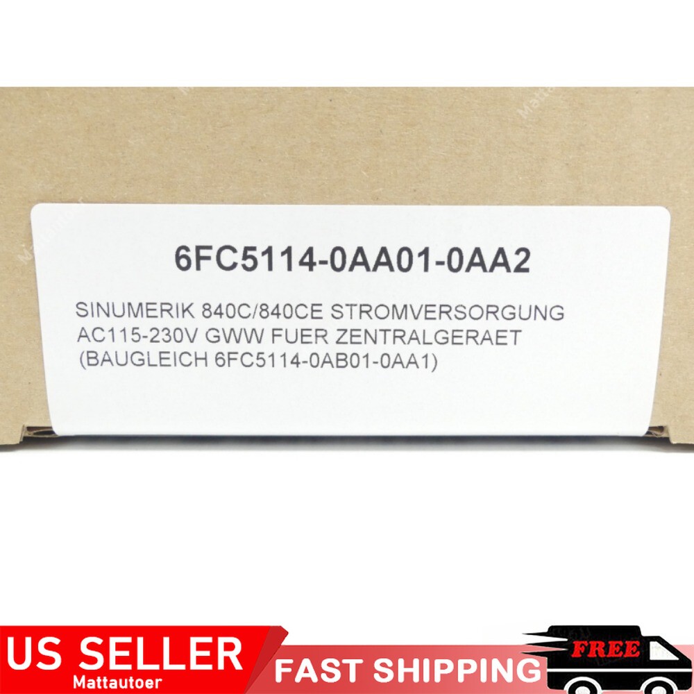 New Siemens 6FC5114-0AA01-0AA2 6FC51 14-0AA01-0AA2 840C/840CE POWER SUPPLY