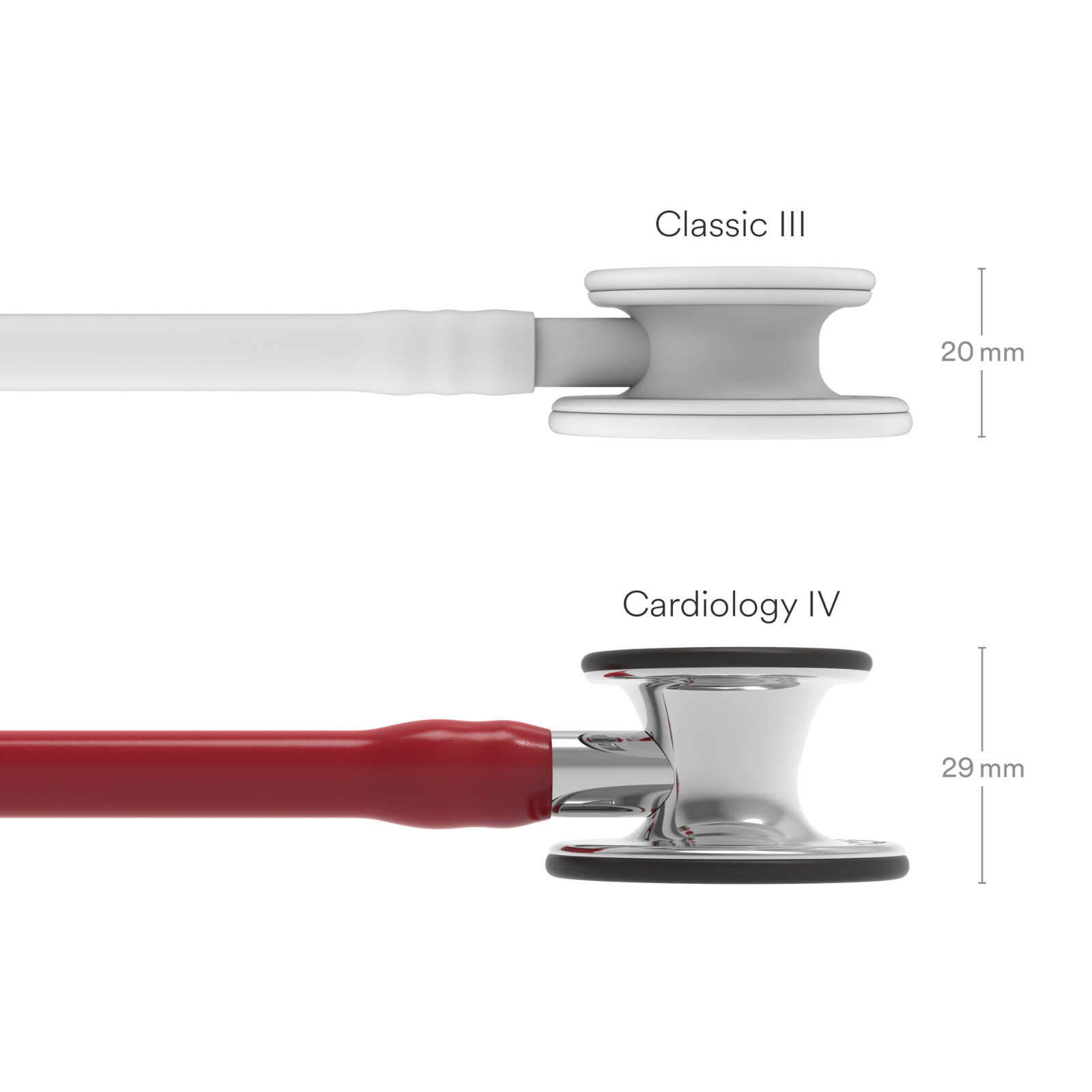 3M™ Littmann® Cardiology IV Stethoscope Burgundy with Mirror 6170 27in NEW