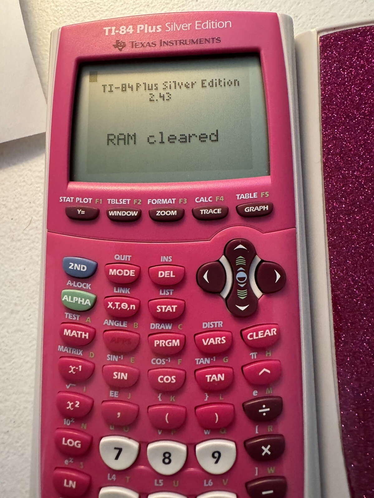 Texas Instruments TI-84 Plus C Silver Edition Graphing Calculator – Pink