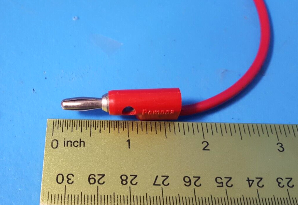 ( 2 PCS) TEST LEAD BANANA TO BANANA, B-12-2, POMONA, 12.0″, 5000VDC