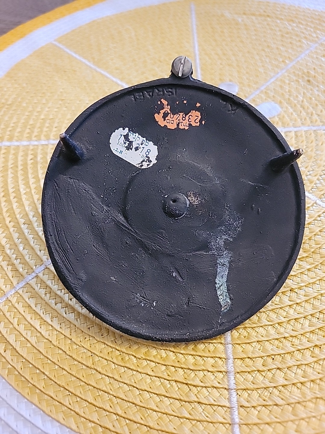 Vintage Metal Zodiac Calendar Desk Decor Made in Israel
