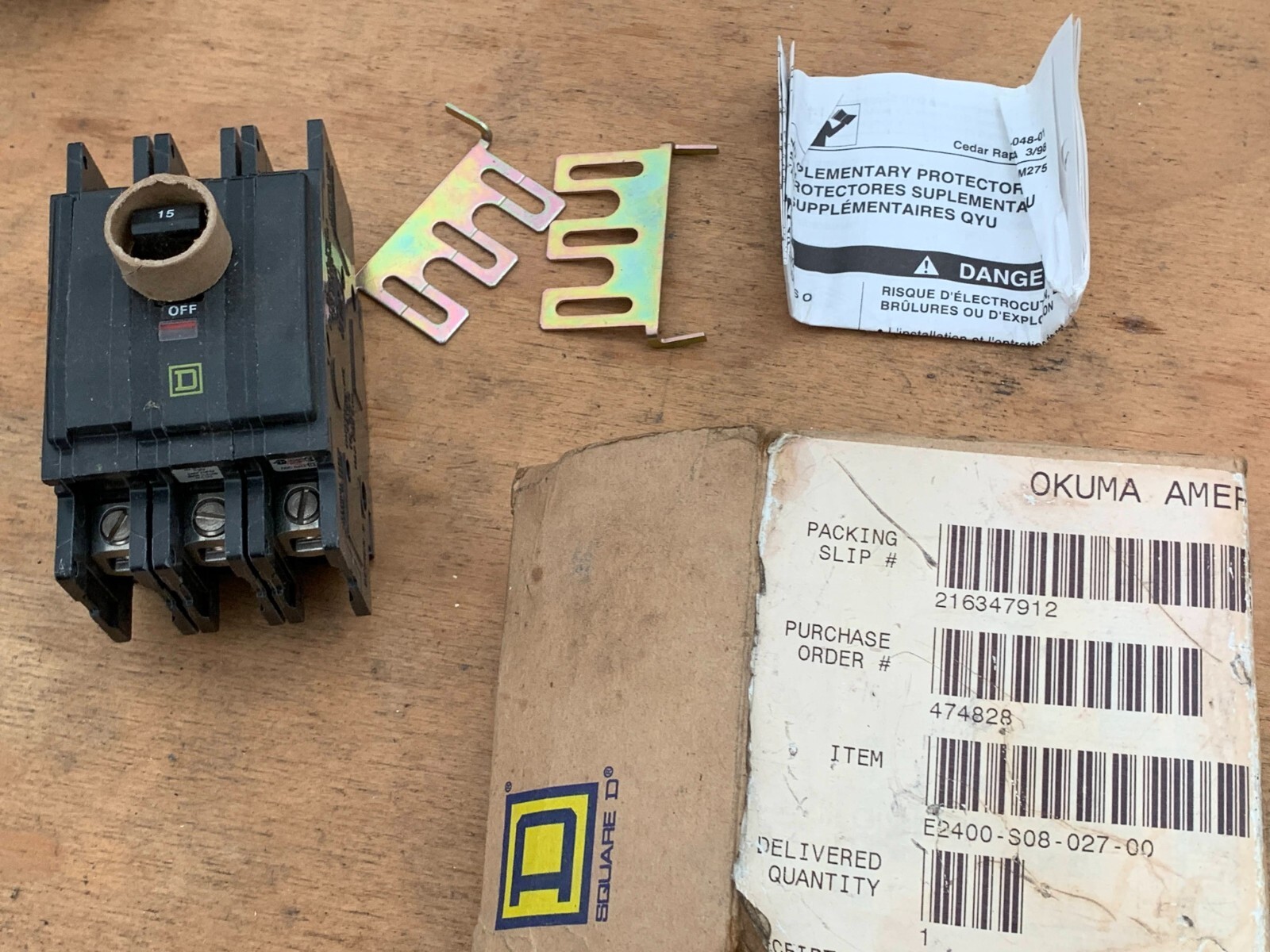 Square D Mini Circuit Breaker 120/240VAC 48VDC 3Pole P/N L-5101 HACR QOU