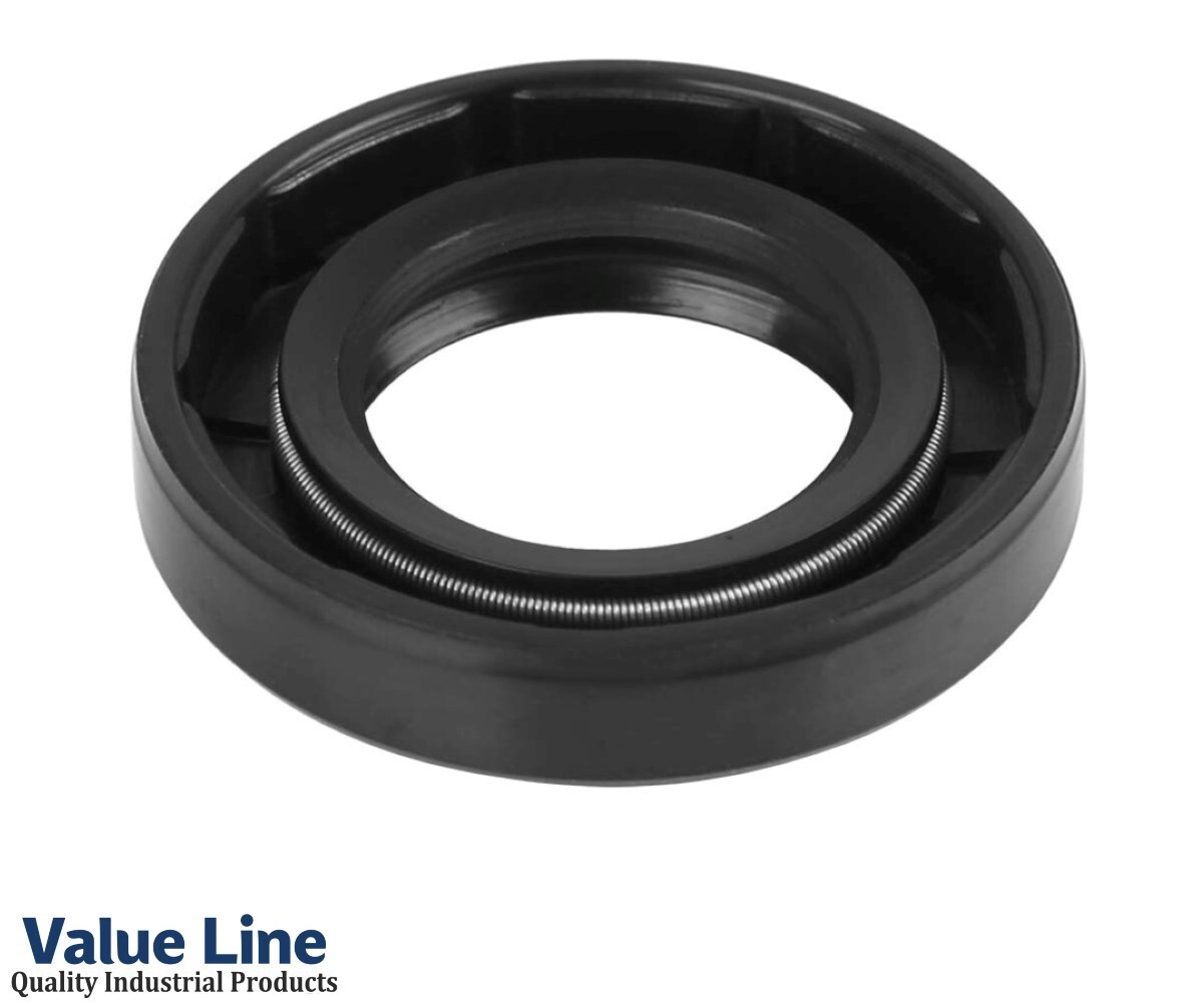 2-PACK! Value Line 12x25x7 Metric Oil Seal Buna-N Double Lip W/Spring TC 12-25-7