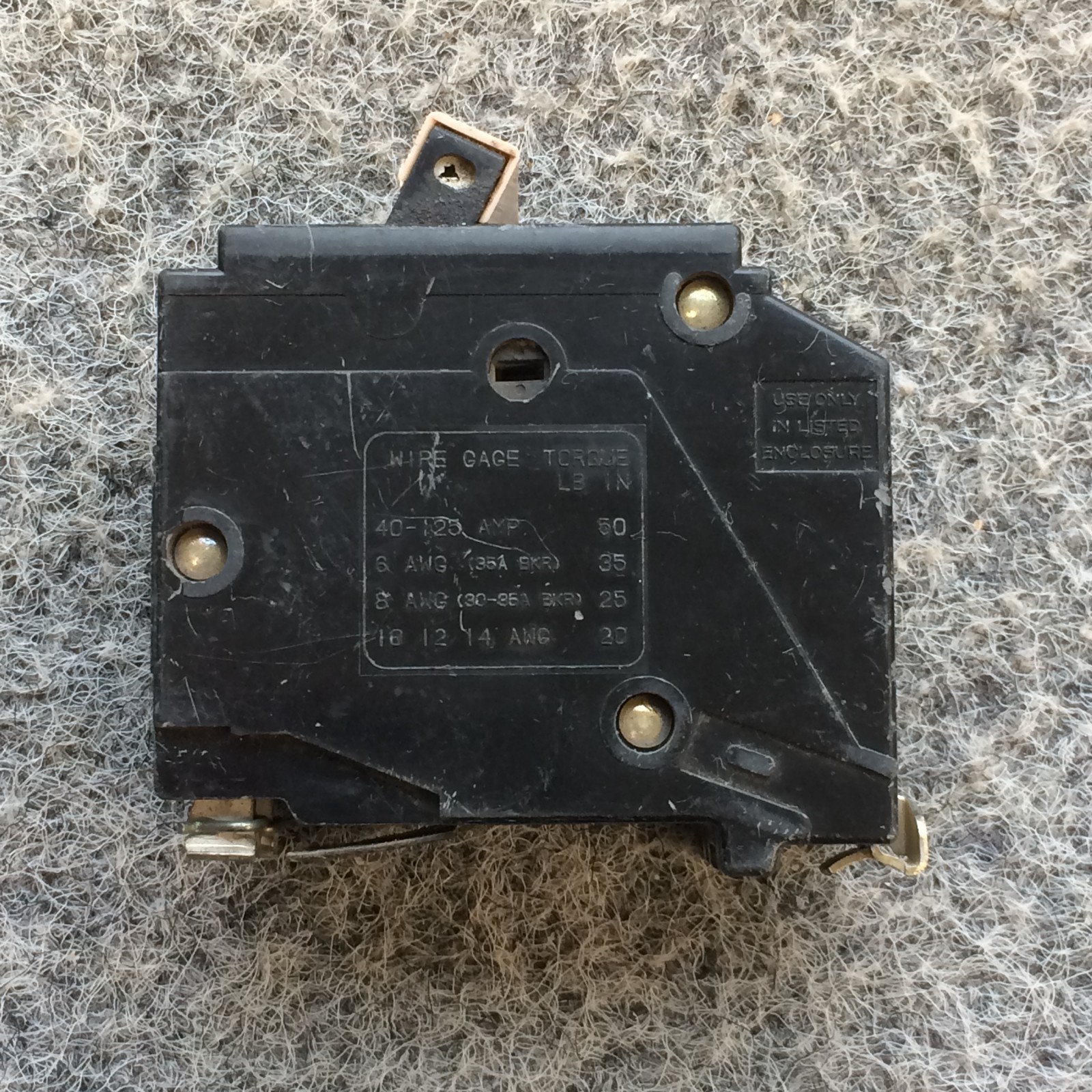 Eaton CH290 2-Pole 90-Amp Circuit Breaker, Type CH3 Plug-On Molded Case