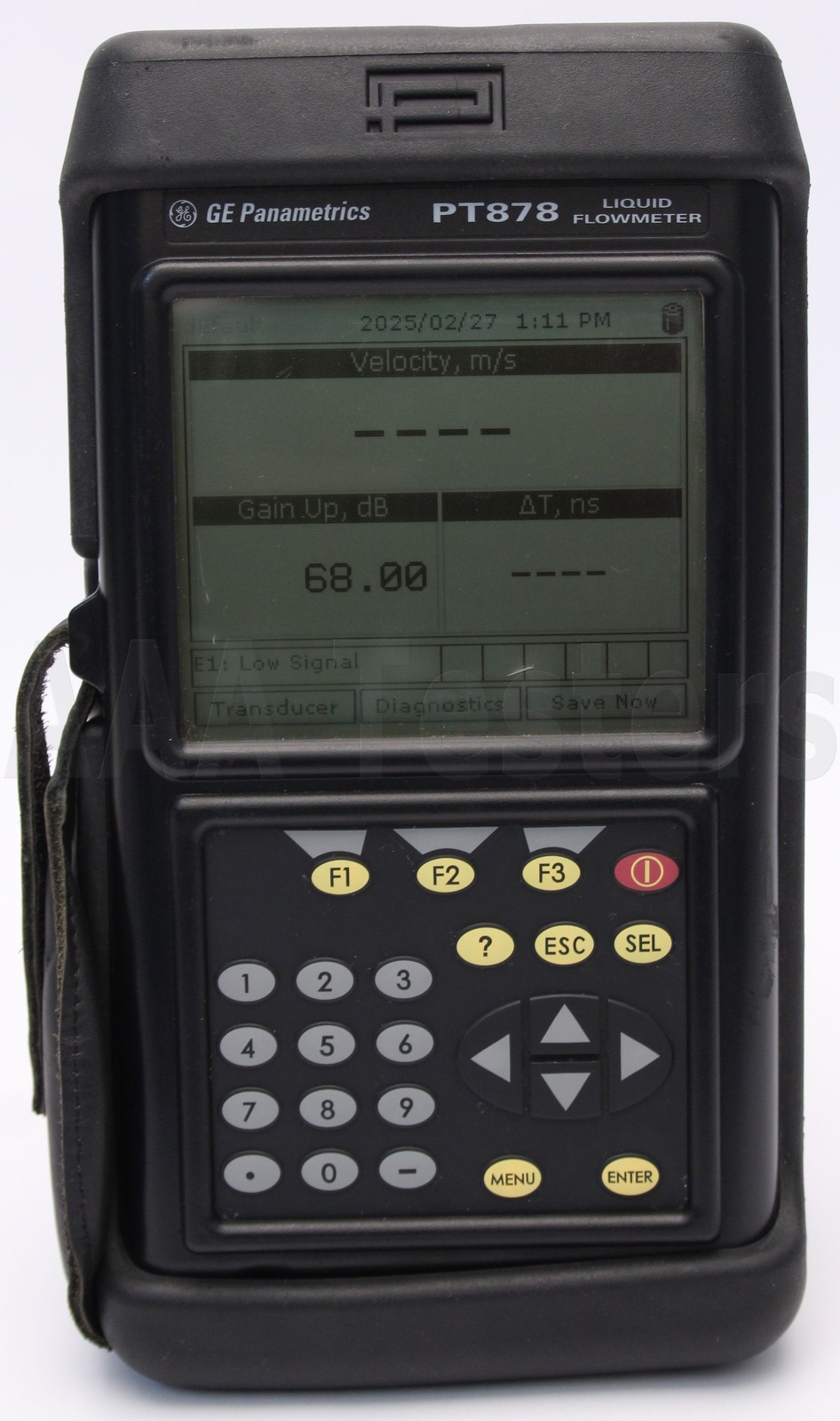 GE Panametrics PT878 Handheld Ultrasonic Flowmeter PT 878