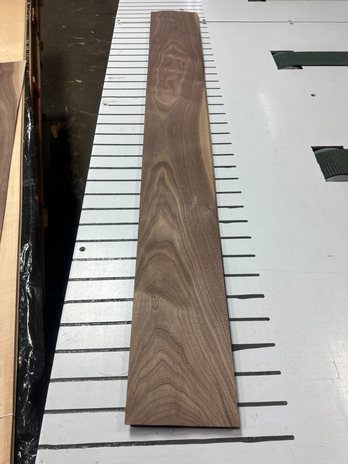 Walnut Raw Wood Veneer 2 sheets 63» x 7» 316G