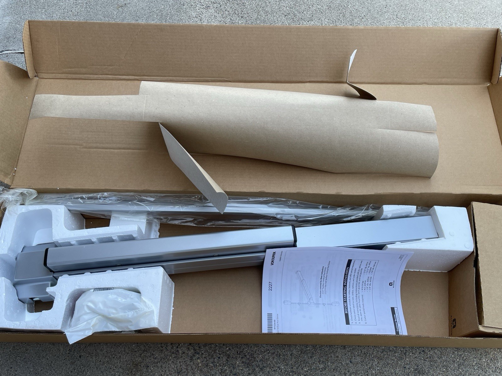 Von Duprin 2227-EO Surface Mounted Vertical Rod Exit Device (NEW)