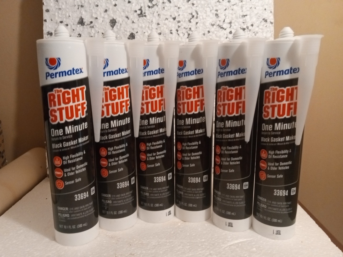 Permatex 33694-6PK The Right Stuff Gasket Maker, 10.1 oz. (Pack of 6) FREE SHIP