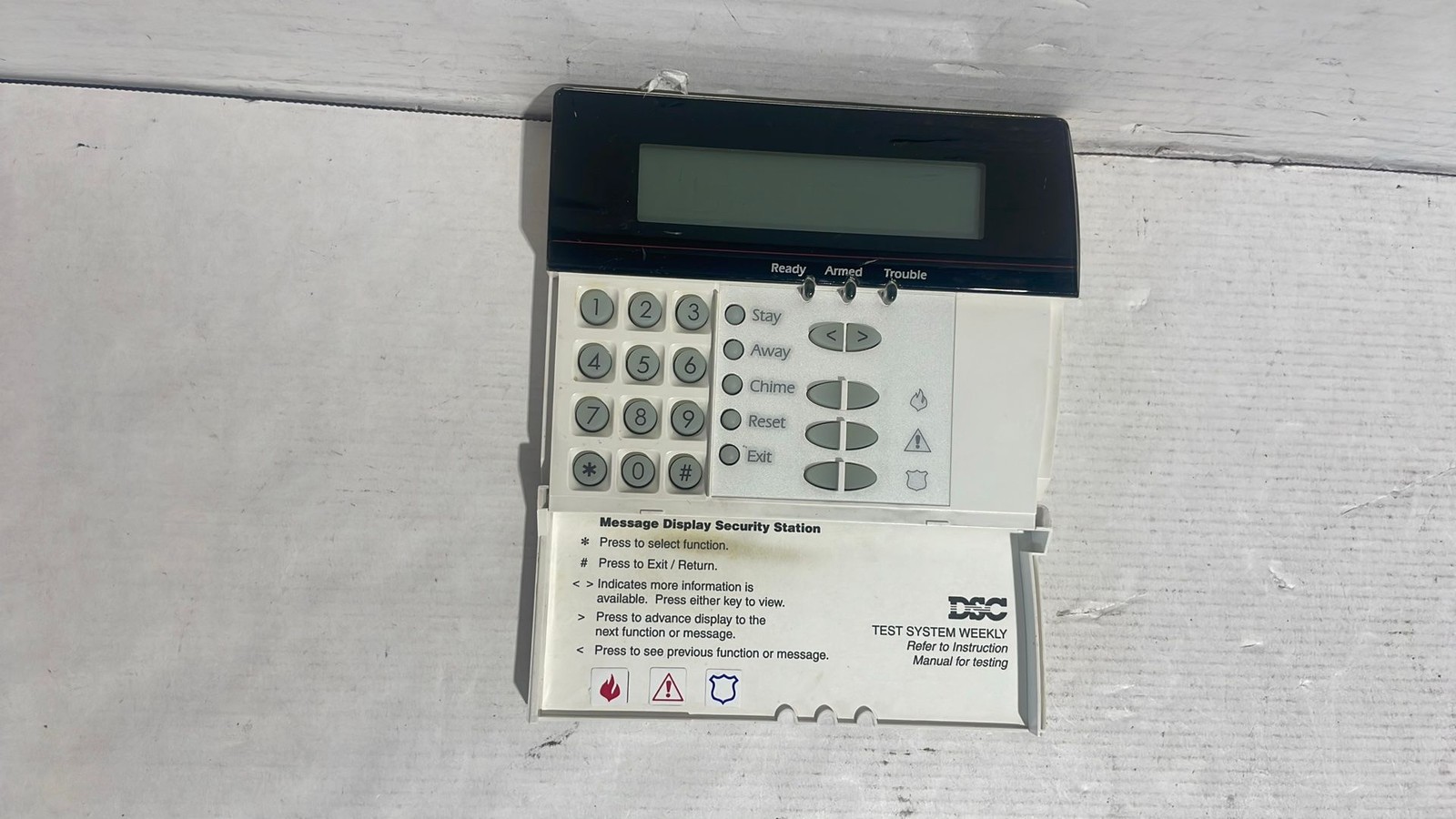 SC PowerSeries LCD5500z Full Message LCD Security Alarm Keypad